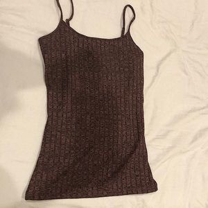 LOFT ribbed purple tank
